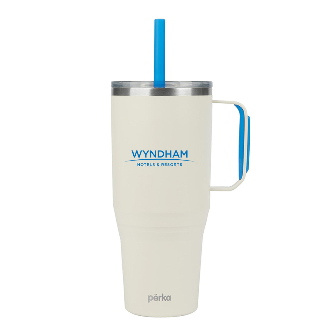 Perka® Portofino 36 oz. Double Wall Recycled Stainless Steel Travel Mug