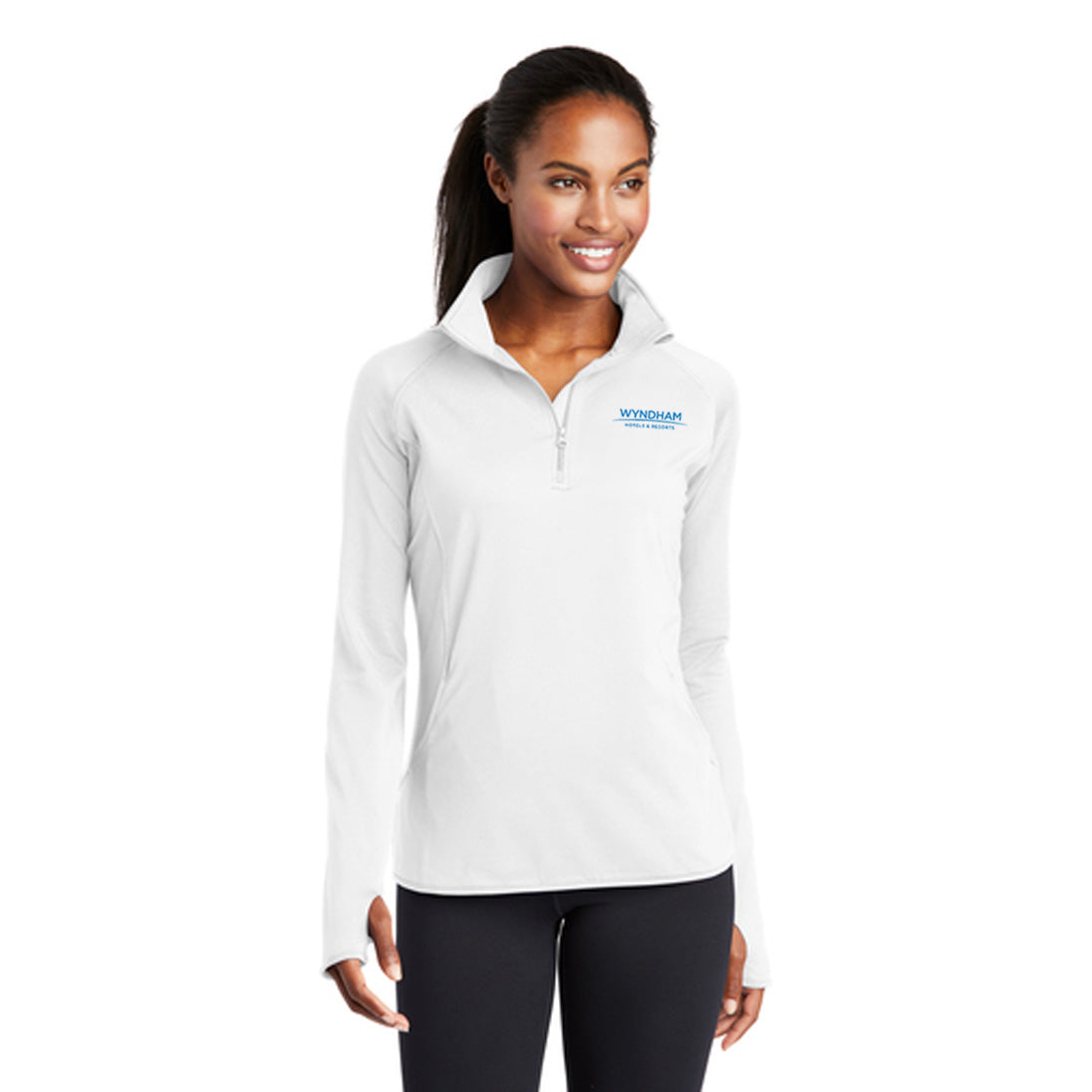 Sport-Tek® Ladies Sport-Wick® Stretch 1/4-Zip Pullover