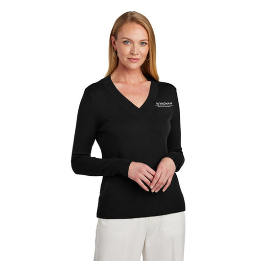 Brooks Brothers® Women’s Cotton Stretch V-Neck Sweater