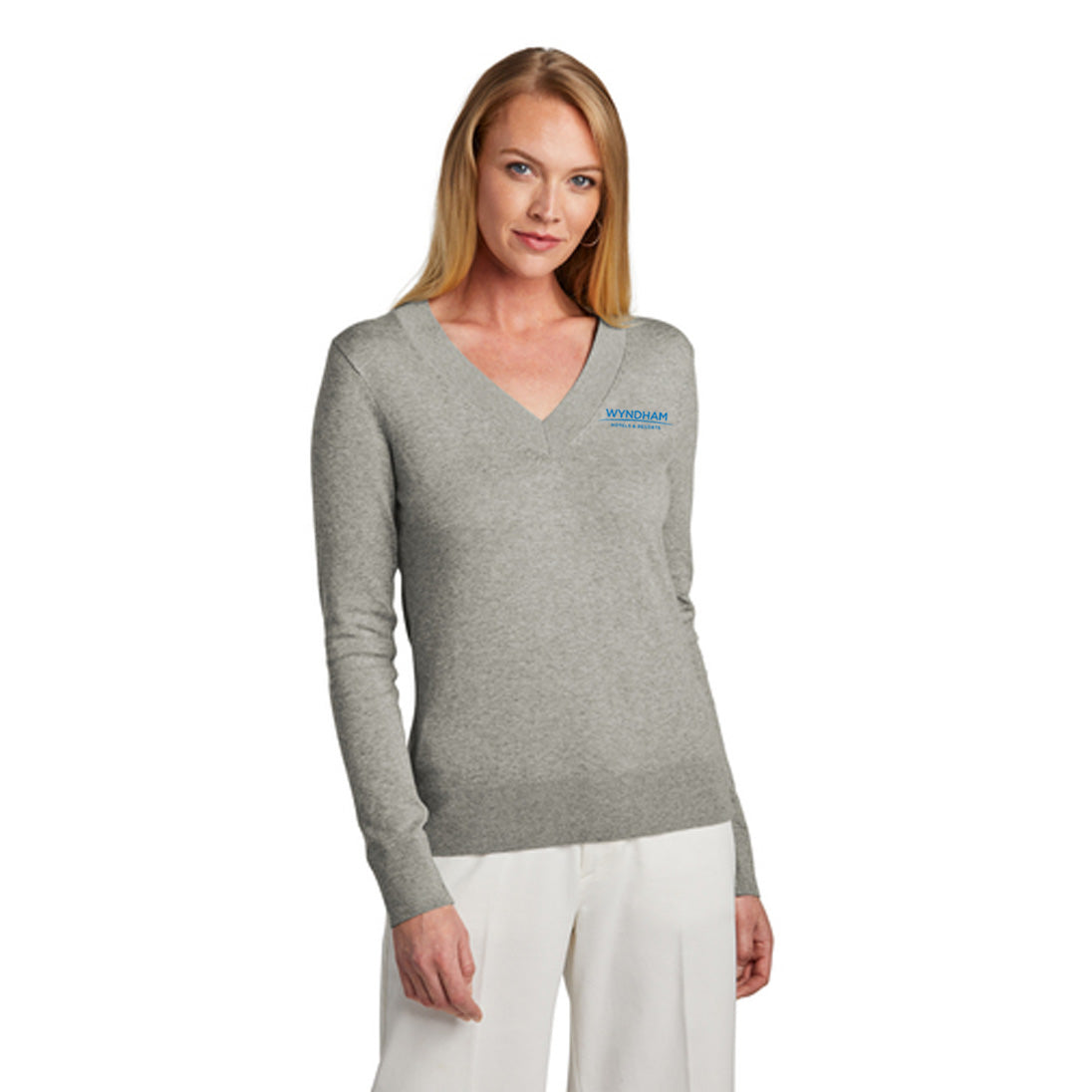 Brooks Brothers® Women’s Cotton Stretch V-Neck Sweater