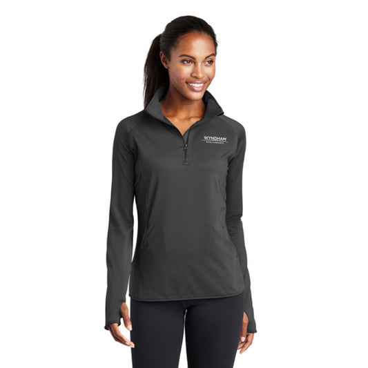 Sport-Tek® Ladies Sport-Wick® Stretch 1/4-Zip Pullover