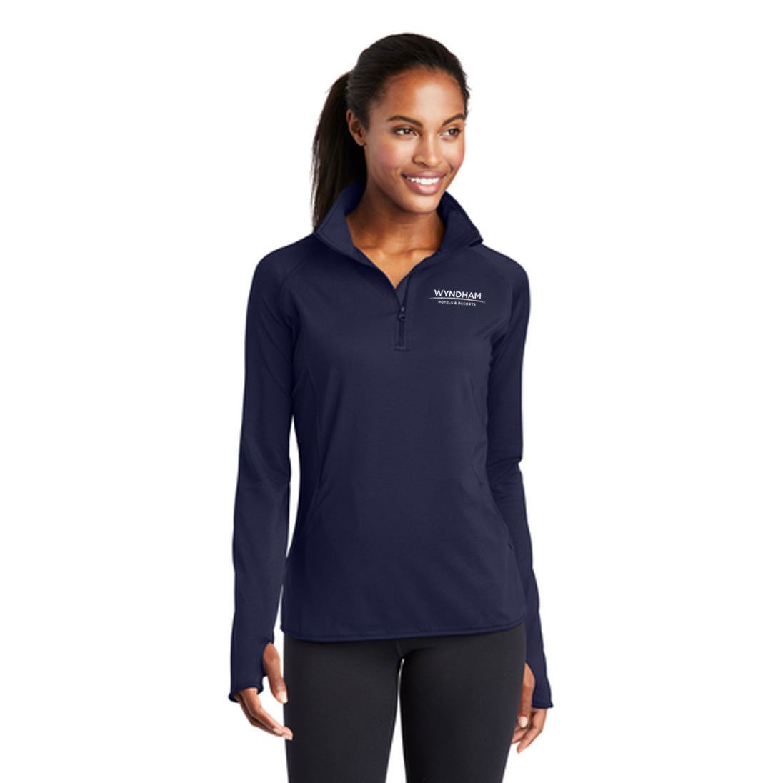 Sport-Tek® Ladies Sport-Wick® Stretch 1/4-Zip Pullover