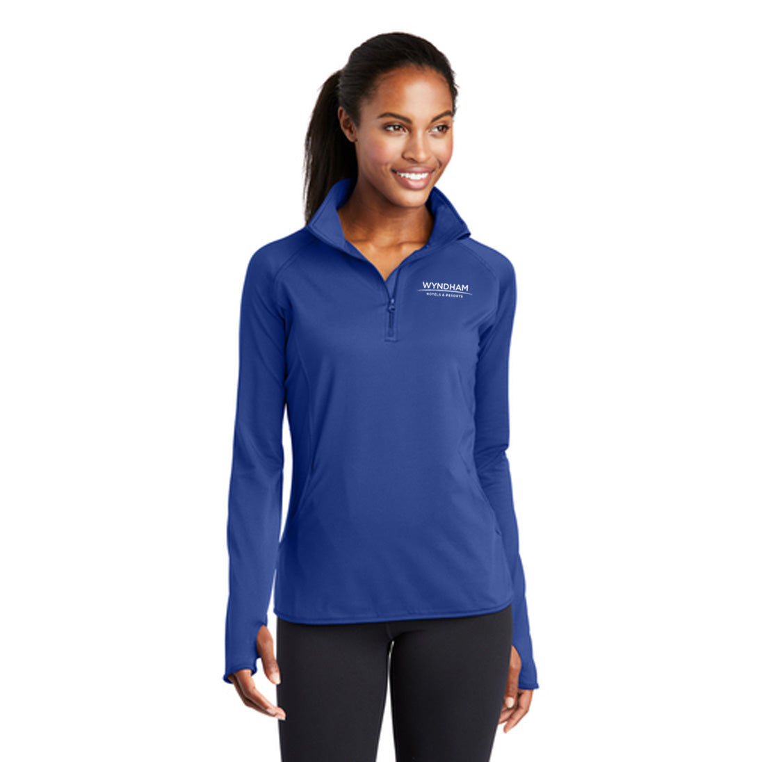 Sport-Tek® Ladies Sport-Wick® Stretch 1/4-Zip Pullover