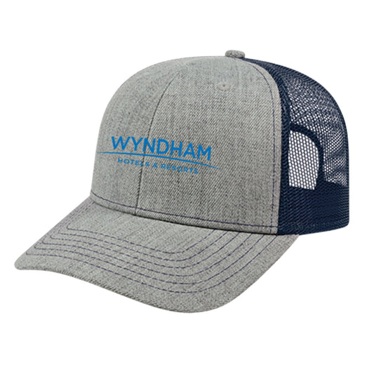 Blended Wool Acrylic Trucker Mesh Back Cap